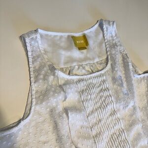 Maeve White Flowy Tank Top Women’s Medium